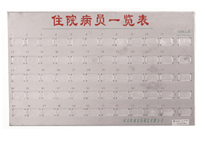 不銹鋼病員一覽表C101、C103